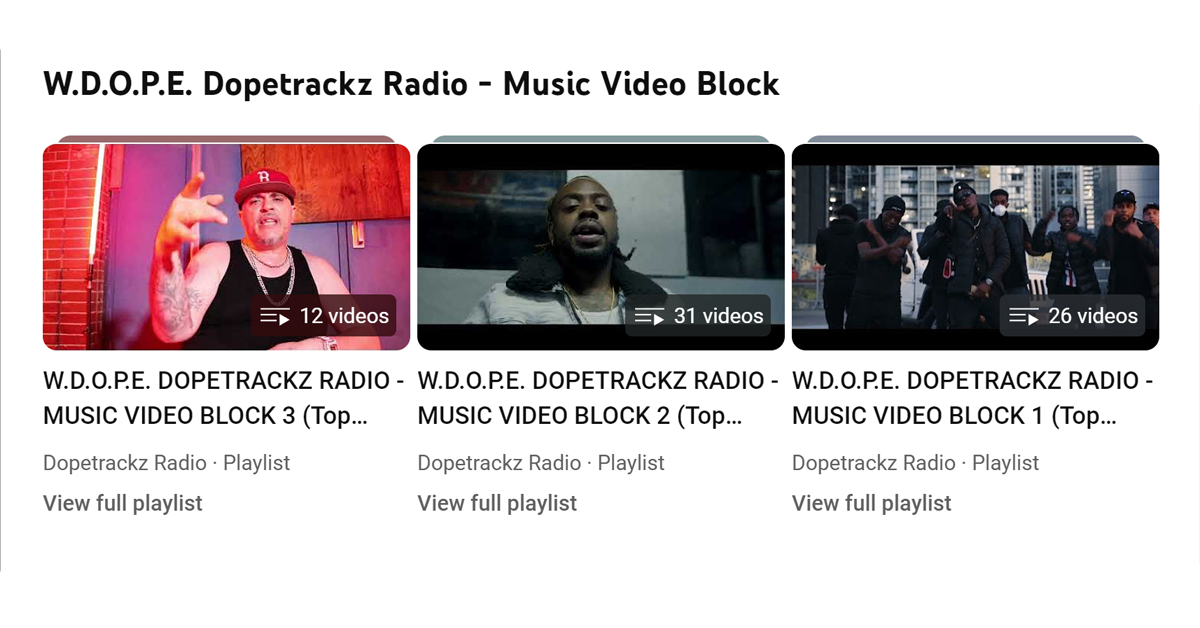 MUSIC VIDEOS - Dopetrackz Radio